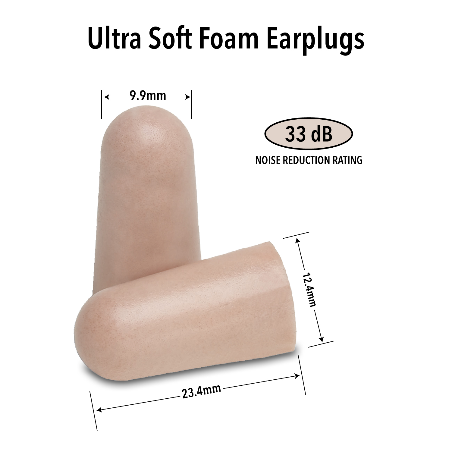 Mack's Ultra Soft Foam Earplugs, 10 Pair - 33dB Highest NRR, Comfortable Ear Plugs for Sleeping, Snoring, Work, Travel and Loud Events - image 3 of 7