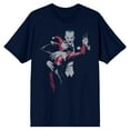thumbnail image 2 of Batmn Joker & Harley Quinn Dancing Navy Tee Shirt T-shirt-Default Title-XXL, 2 of 4