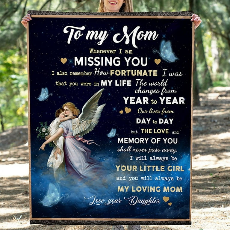 To My Mom You Will Always Be My Loving Mom Fleece Blanket Quilt