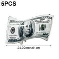 thumbnail image 2 of vlrwzc 5pcs Money Banknote Balloons, Large Size Dollar Aluminum foil Reusable Balloons, For Birthday Decoration Party Ball, 2 of 7