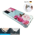 thumbnail image 2 of Pink Flower Case for Samsung Galaxy S20 / S11e 5G (2020 Release) 6.2” TPU Clear Soft & Flexible Ultra-Thin Shockproof Anti-Scratch Transparent Bumper Slim Lightweight Stylish Protective Cover Women, 2 of 4
