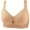 Beige, variant on Tbopshirt Bras for Women Plus Size,Wirefree Padded Bra Push Up,Embroidered Glossy Comfortable Breathable Bra Underwear No Rims,Women's T-Shirt Bras