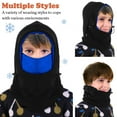 thumbnail image 5 of ASTRAEA Kids Winter Hats Balaclava, Windproof Winter Ski Hat with Full Face Mask, Unisex Thick Warm Fleece Hat for Children, Blue, 5 of 9