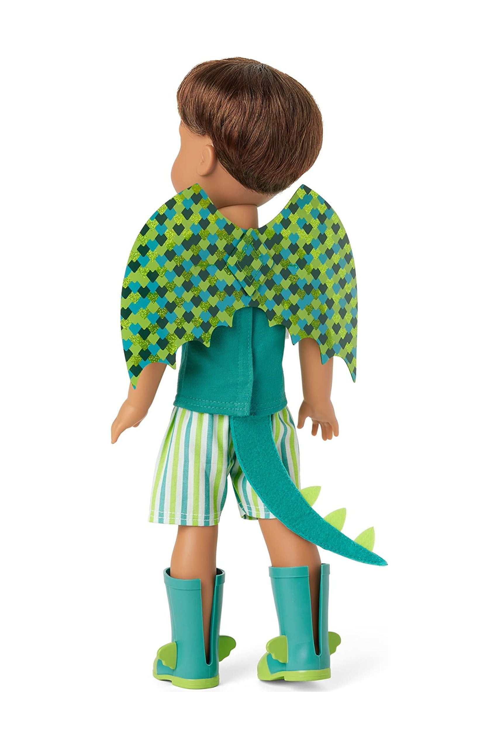 American Girl WellieWishers 14.5-inch Bryant Doll with T-shirt, Shorts, Dragon Wings & Tail, and Boots, For Ages 4+
