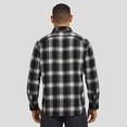 thumbnail image 5 of Men's Darius Rucker Collection by Fanatics Black Cincinnati Bengals Flannel Plaid Full-Snap Shirt, 5 of 6