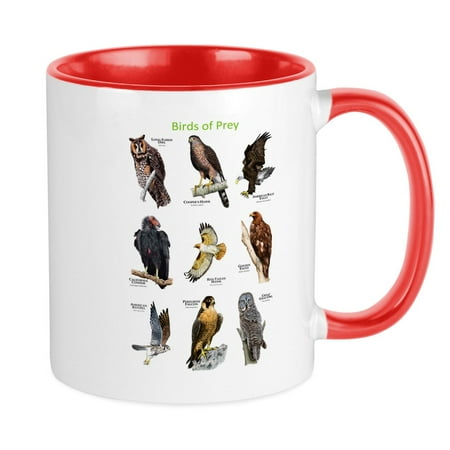 

CafePress - Northern American Birds Of Prey Mug - Ceramic Coffee Tea Novelty Mug Cup 11 oz