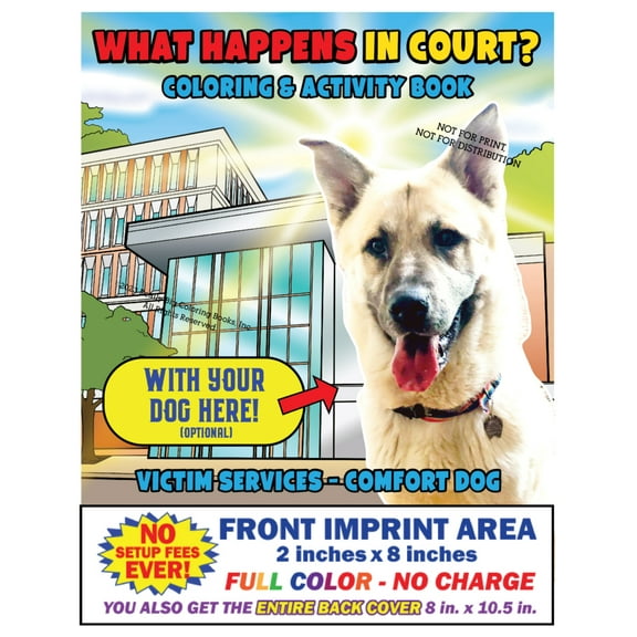What Happens in Court Imprint Coloring Book (25 Pack) (8.5 x 11)