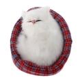 thumbnail image 4 of Gato Durmiente Gato Relleno Peluche Mascota Suena de Sonido Decoración para hogar , E Yotijar Juguetes de peluche, 4 of 7