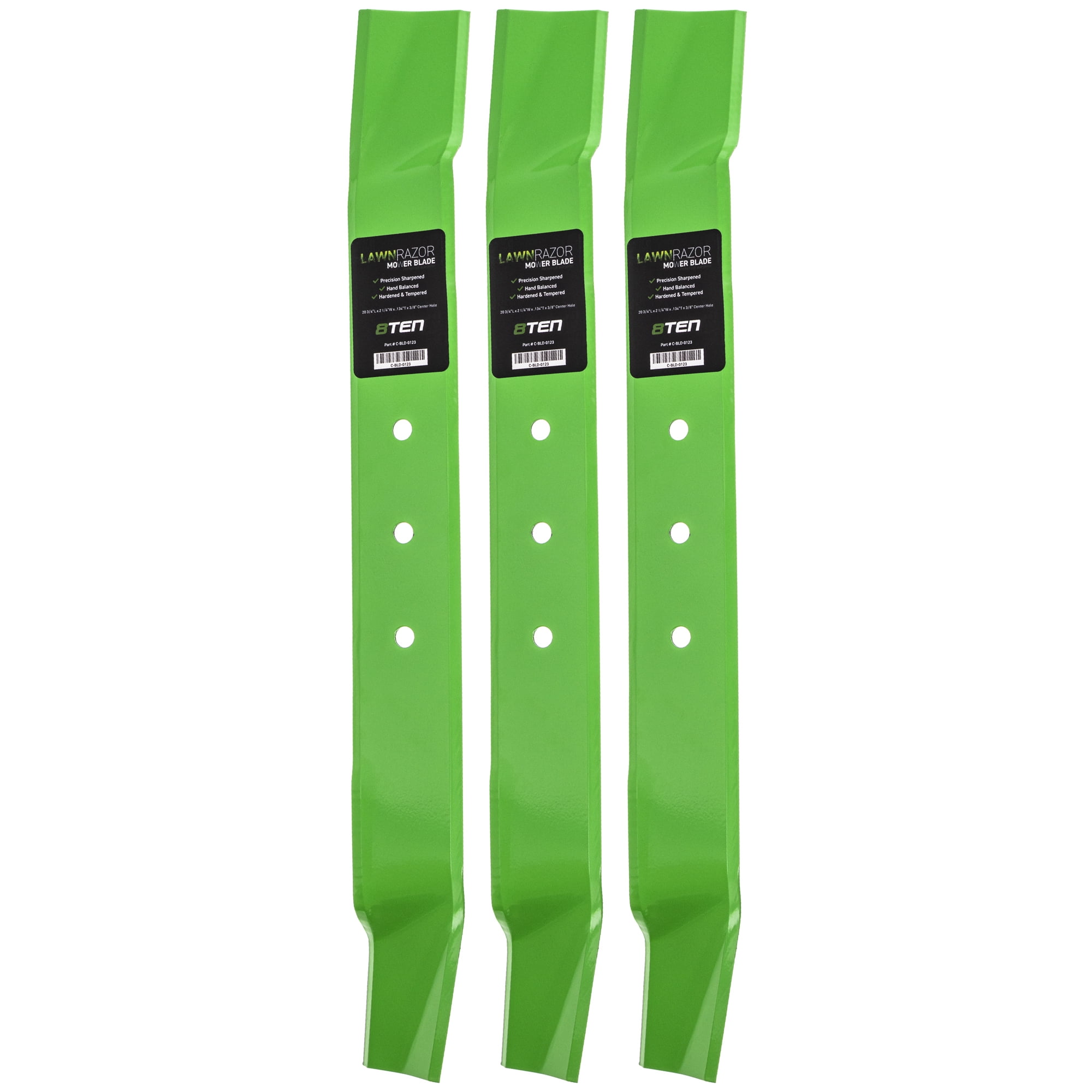 8TEN LawnRAZOR Mulching Mower Blade for Murray 471161 21 inch 3 Pack