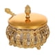 thumbnail image 5 of Tarro decorativo dorado para exhibición de buffet, caja de joyería retro a prueba de polvo, contenedor de para eventos, inauguraciones de cas, 5 of 9