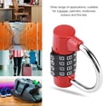 thumbnail image 5 of LYUMO 4 Dial Digit Code Combination Padlock Travel Suitcase Gym Locker Security Password Lock,Password Lock, Door Password Lock, 5 of 8