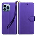 thumbnail image 5 of Ebizware for iphone 14 Plus Phone Case, Leather Wallet Case with Credit Card Cash Holder & Lanyard Magnetic Folio Flip Kickstand Cover for iphone 14 Plus [Purple], 5 of 8
