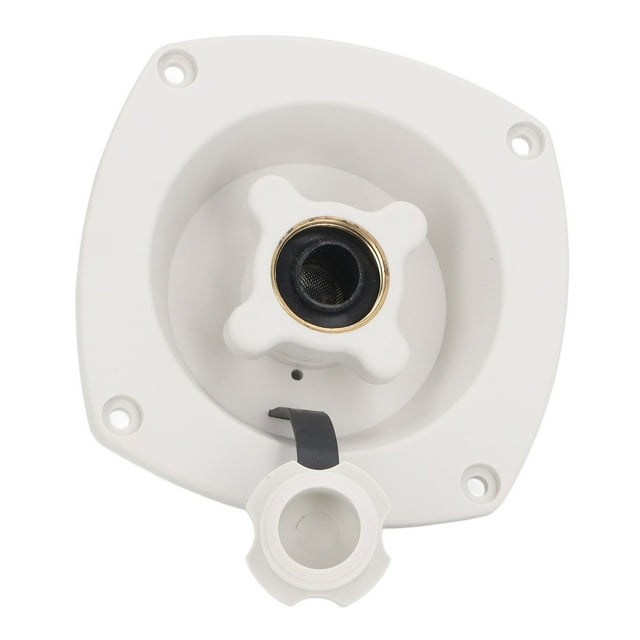RV City Wall Mount Pressure Regulated Water Entry, Brass RV City Water Inlet with Check Valve for RV Motorhome Trailer Marine, Fit for Various Models
