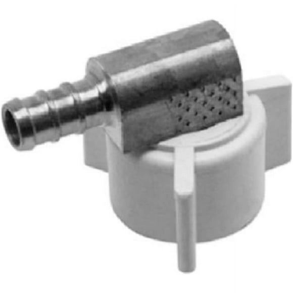 Barbed PEX Pipe Insert Adapter Elbow, 1/2 In. Brass Barb x 1/2 In. FPT - UC532LFA