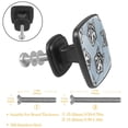 thumbnail image 2 of 4 Pcs Cabinet Handle Drawer Pulls Wolf Knobs with Screws Square Furniture Office Cabinet Knob Decoration, 2 of 5
