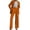 Orange, variant on JFGHDG Pant Suits for Women Dressy 2 Piece Outfit Business Casual Blazer Jackets and Wide Leg Work Office Slacks Set Beige L