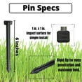 thumbnail image 5 of Master Mark 6 in. Landscaping Staple Pins, Lawn Sod Fabric Pins, Plastic Garden Stakes (25-Pack), 5 of 6