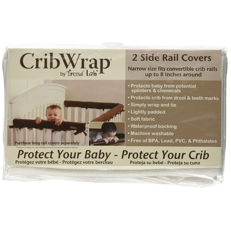 Cribwrap Narrow Rail Cover Short White Fleece Walmart Canada