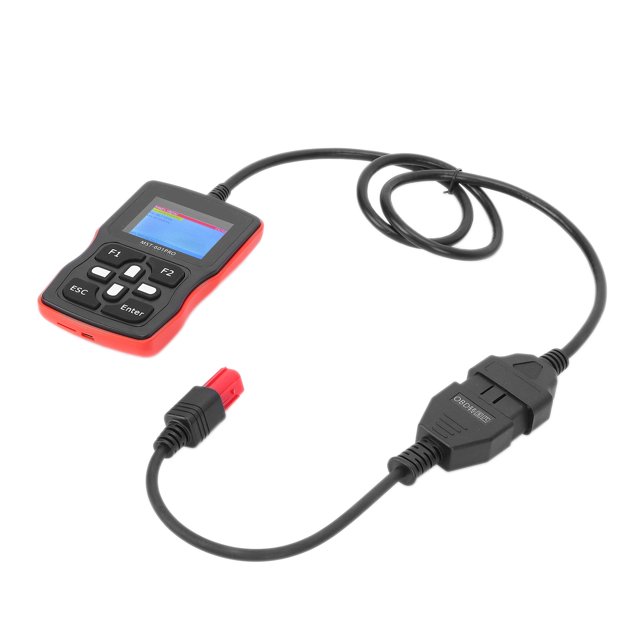 Juego de Escáner de Diagnóstico, Código de Escáner OBD2 de Coche de 2,4 Pulgadas LCD Universal en Varios Idiomas para Interfaz OBD de Motocicletas EFI EOTVIA NO