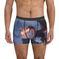thumbnail image 2 of Goofa Winter Fire Dragon Printed Men's Boxer Briefs Underwear, Moisture-Wicking Underwear, Trunk,Soft and Breathable Cotton Underwear-X-Large, 2 of 9