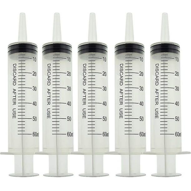60ml Large Syringe, Reusable Plastic Syringe For Science Experiments