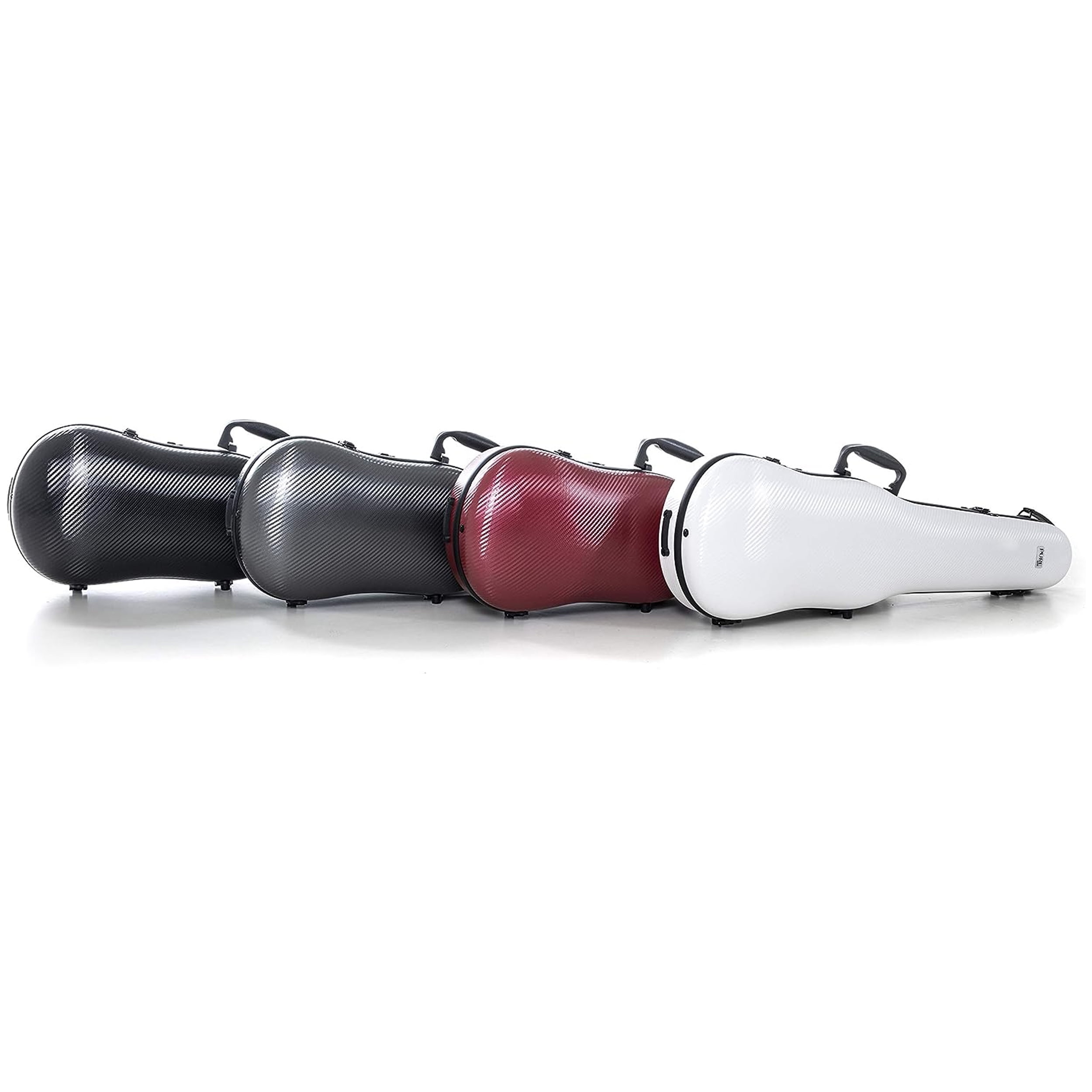GEWA PURE 1.8 Shaped Violin Case - Polycarbonate Shell - Red/Black