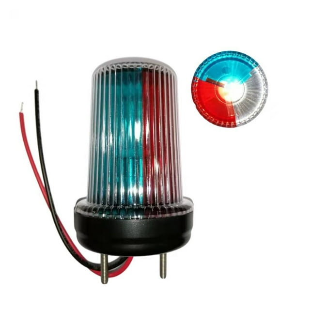 Marine Boat LED Bulb, Replaceable Masthead Three-Color Anchor Navigation Light 10-24VDC 1NM 85.5MM(H) ,High Bright