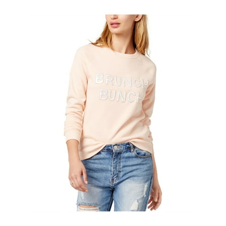 Bow Drape Womens Brunch Bunch Sweatshirt Blush S Juniors
