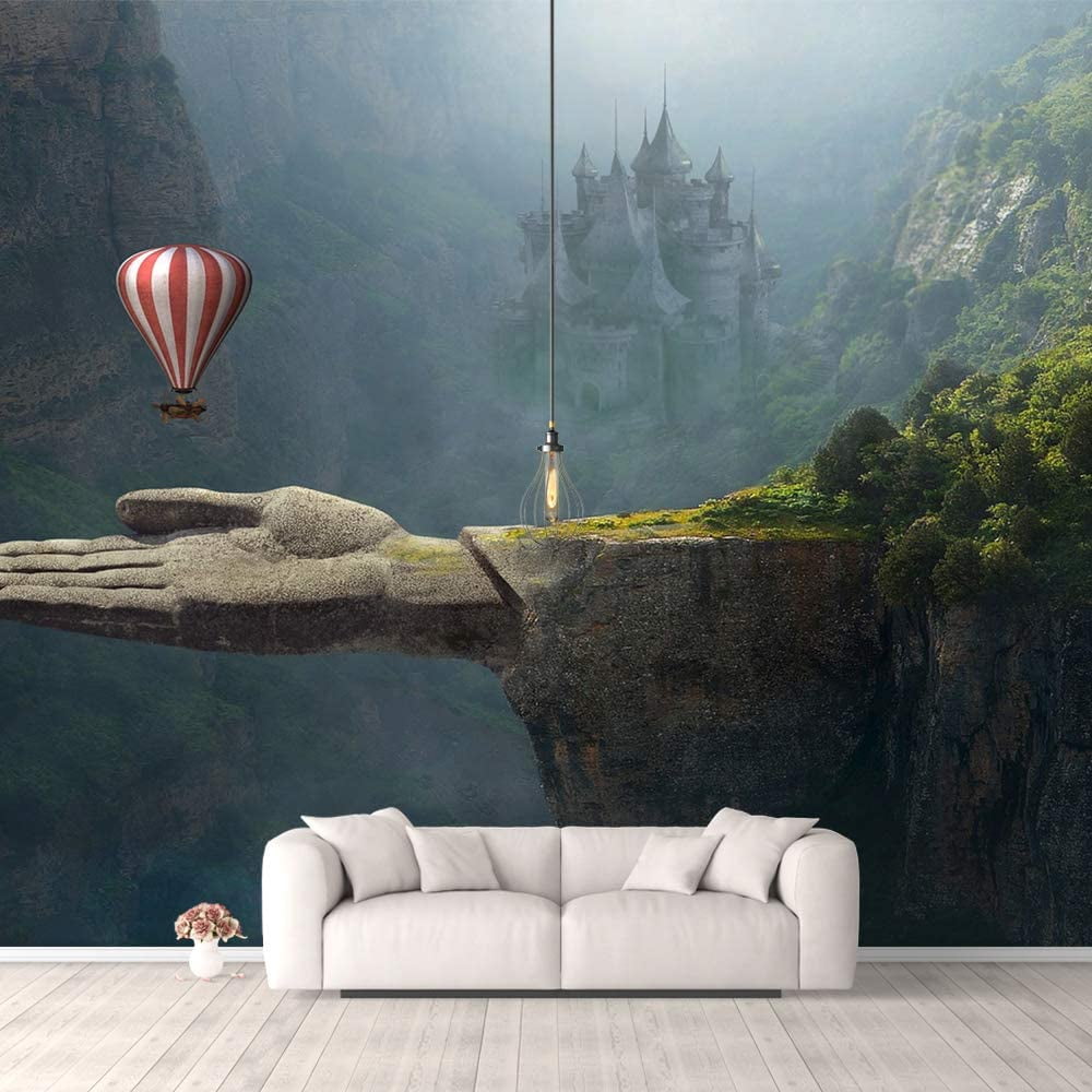 Idea4wall 6pcs Fantasy View Mysterious Place Peel and Stick Wallpaper