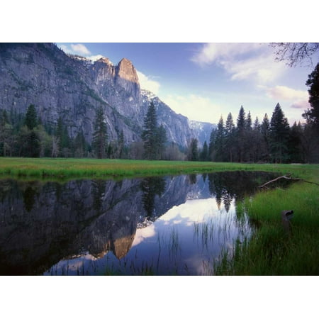 Sentinel Rock reflected in water Yosemite National Park California Poster Print by Tim (Best Mobile Home Parks In California)