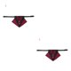 thumbnail image 2 of Methold Mascota Bandana Bowknot Mascota Pañuelo Algodón Decoración Animal Babero Bufanda con Collar, Rojo Negro, L Negro rojo L 2piezas, 2 of 6