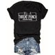 thumbnail image 2 of Casual Short Sleeve Throat Punch Print Crew Neck - Women's T-shirt, Print Top, 2 of 7