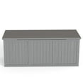 thumbnail image 5 of S-HOME 112 Gallon Wooden Storage Box and Table Top in Rustic Design for Patio Furniture and Garden Items，Grey, 5 of 9