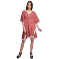 thumbnail image 3 of Moomaya Robe Courte de Caftan de Plage, Robe de Couverture Imprimée, Kaftan pour Femmes, Tenue de Plage, Couverture, 3 of 4