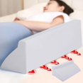 thumbnail image 1 of Ergonomic Bed Wedge Pillow for Body Positioning Support, Foam Triangle Pillow for Elderly and Bedridden Patients, Multi-Functional Nursing Posture Aid with Removable Cover, 1 of 8