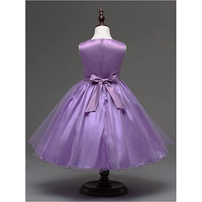 Plum color top flower girl dresses