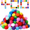 thumbnail image 1 of Bolas de manualidades multicolores Pom Poms Poen, 400 unidades, 4 cm, 1 of 6
