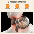 thumbnail image 4 of Portable Electric Neck Massager with Heat, Cordless Neck Shoulder Massager, 3 Massage Modes & 2 Heat Settings, 4D Kneading & Warming for Shoulder & Back, 10-Min Timer, Hands-Free Strap, Gift Idea, 4 of 9