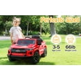 thumbnail image 6 of Winado 12V Kids Ride On Car, Licensed Chevrolet Colorado Powered Electric Car with Remote Control, Red, 6 of 11