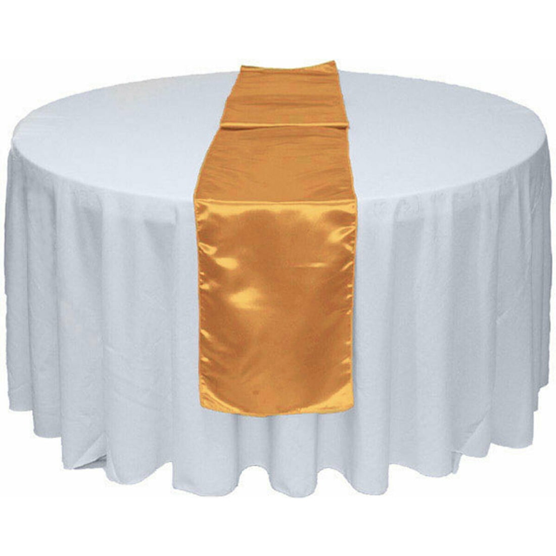 1/5/10pcs Satin Table Runner Rectangle Wedding Table Cover Cloth 12*108 Inch 