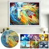 CUH DIY 5D Full Drill Diamond Painting Animal Embroidery Cross Stitch Kit Art Home Decor