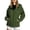 A Army Green, variant on Windbreaker Jacket Women Lightweight Waterproof Drawstring Waist Long Sleeve Zip up for Outdoor Camping Travel Hooded Jackets,Sizes S-3XL