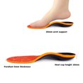 thumbnail image 4 of Tignapoo Unisex Arch Support Insoles for Flat Feet - Shock-Absorbing, Breathable, and Odor-Reducing Orthotic Inserts for Running, Work, and Sports (Orange, XL 47-48), 4 of 6