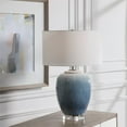 thumbnail image 2 of Uttermost Lampe de Table en Céramique et Tissu Bleu Clair/blanc, 2 of 8