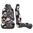 thumbnail image 2 of LAKIMCT Dog Paws Labrador Car Seat Covers Vehicle Front Seat Covers Universal Fit Seat Protector, 2 of 9