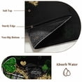 thumbnail image 6 of Round Area Rug 5 Ft, St. Patrick's Day Washable Non-Slip Circle Carpet for Living Room/Bedroom, Green Shamrock Leaf Gold Leopard Love Black Low-Profile Runner Mats Collection Rugs for Indoor, 6 of 8