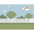 thumbnail image 2 of Picket Fence Wall Mural by Wallmonkeys Peel and Stick Graphic (18 in W x 14 in H) WM240131, 2 of 4