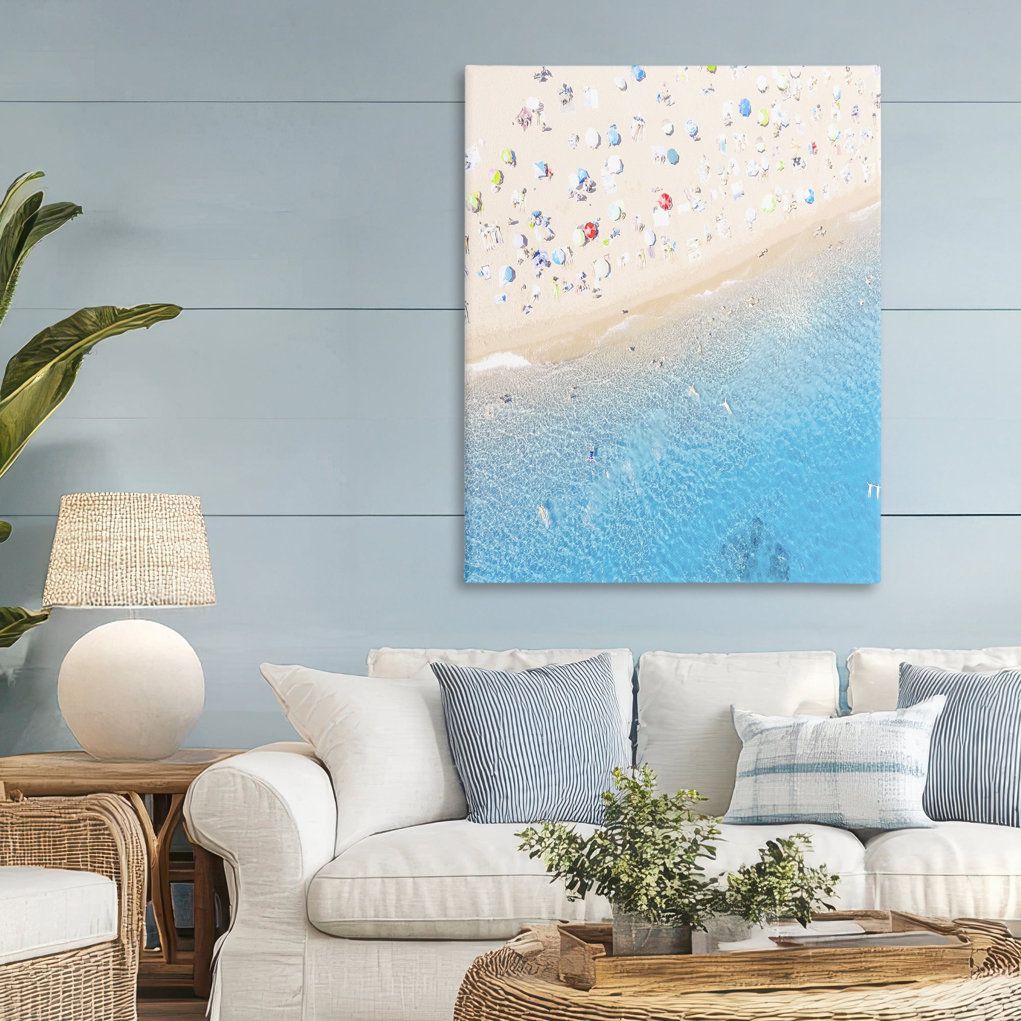 Stupell Industries Happy Beach in Summer Canvas Wall Art, design by Leah Straatsma