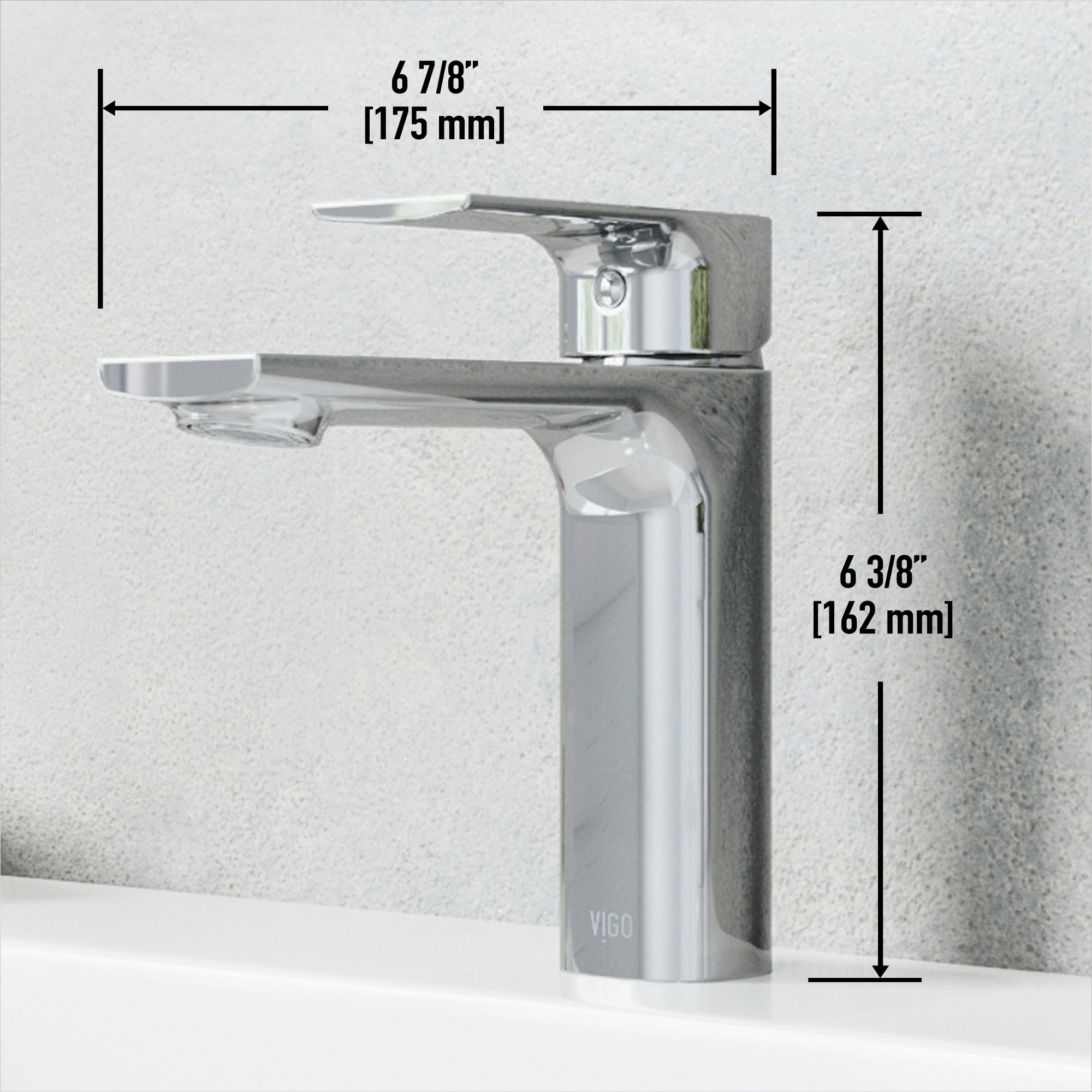 VIGO Davidson Single Handle Single-Hole Bathroom Faucet in Chrome