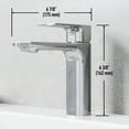thumbnail image 4 of VIGO Davidson Single Handle Single-Hole Bathroom Faucet in Chrome, 4 of 14